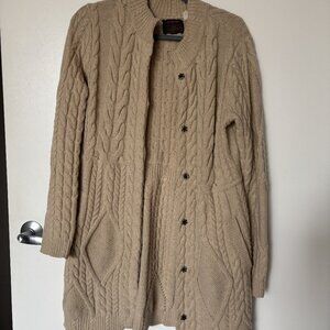 Anthropologie Lambswool Cardigan (Size L, fits 8/10)